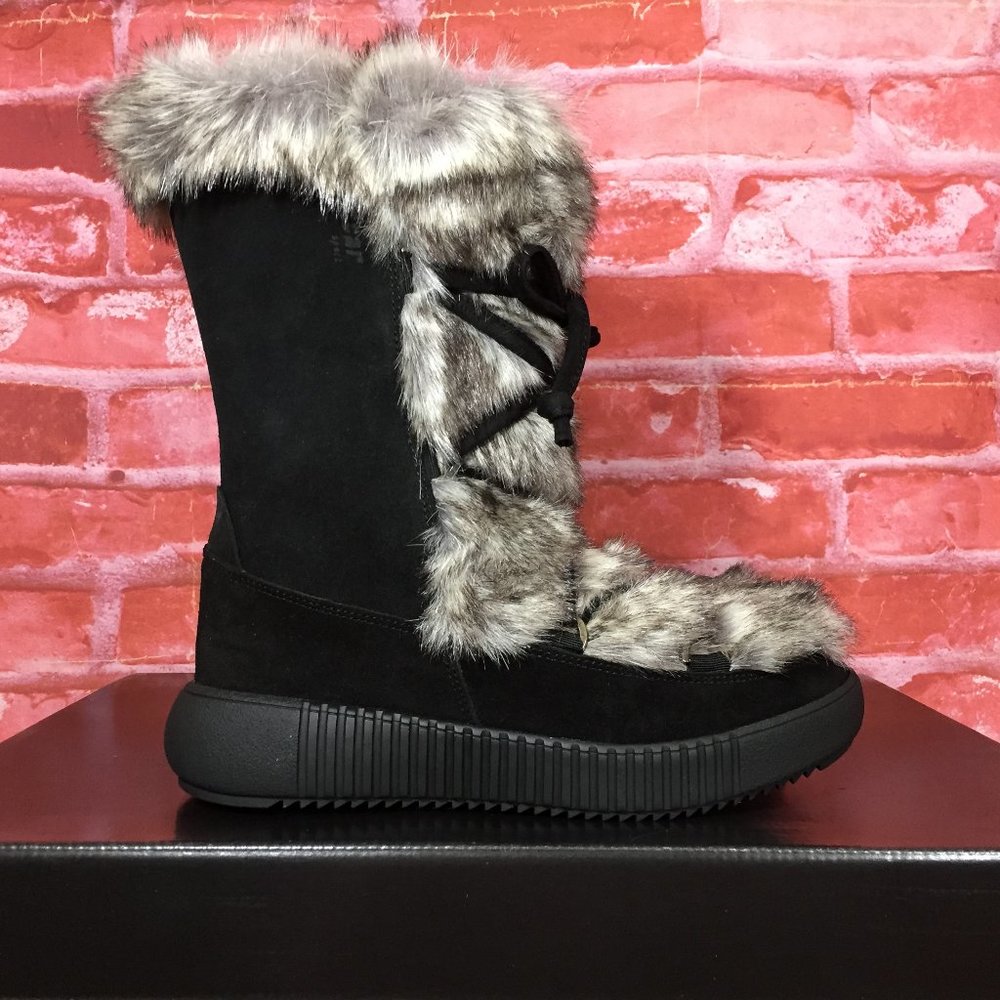 OSCAR SPORT FUR BOOTS BLACK MADE IN ITALY